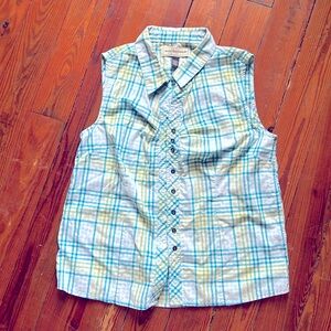 Vintage Bit and Bridle ladies sleeveless blouse, L